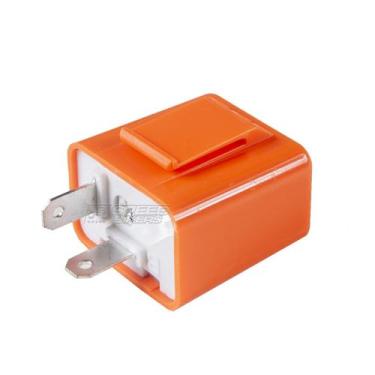 Imagem de Relê 12v Pisca Led 2 Pinos Laranja (SEM CHICOTE) - Tmac