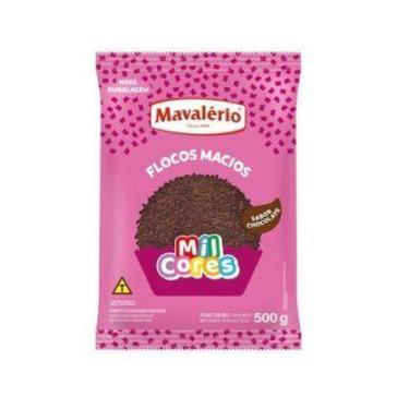 Imagem de Flocos Sabor Chocolate Macio Mavalério 500g, Marrom