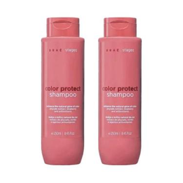 Imagem de Kit 2 Shampoo Cabelos Coloridos Braé Stages Color Protect
