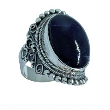 Imagem de Anel Reflexo - Cod 256 - Carlitos Joias, Marrom, Olho de tigre, 24