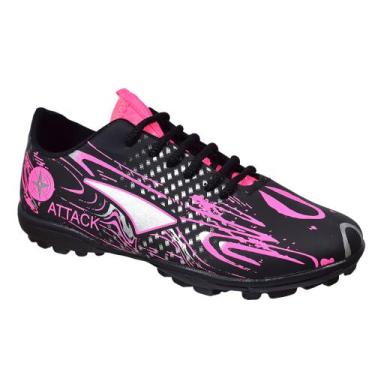 Imagem de Chuteira de Society Adulto Quadra grama Sintética - Sport Systen, Pret