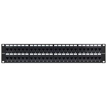 Imagem de Painel de remendo de rede Networx Rackmount 2U 48 portas (48.3 cm Cat6 Patch Panel / RJ45 Patch Panel) para Gigabit Network Switch, 10-Gigabit CAT 6 Compatível