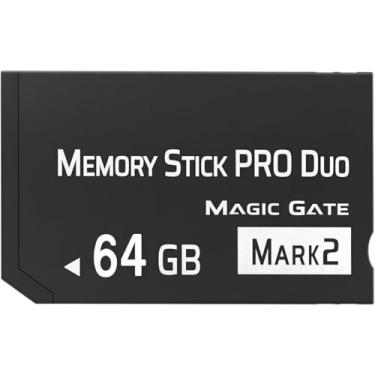 Imagem de Memory Stick Pro Duo original de 64 GB (Mark2) para acessórios/câmera PSP
