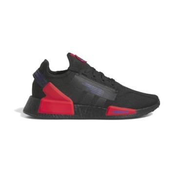 Imagem de adidas Tênis masculino casual NMD R1 V2 com cadarço - preto, Preto, 38
