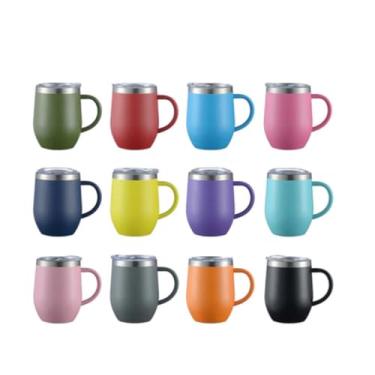 Imagem de "Copo Térmico Quente e Frio 350ml – Ideal para Chimarrão, Café, Chá ou Bebidas Geladas, Estilo Cuia, Perfeito para o Dia a Dia ou Presentear, Cores Sortidas"