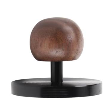 Imagem de Café Adulteração Pressão de café Expressos, Alça de Madeira de Base Plana para Aterrissagem de café Barista Espressos Máquinas Acessórios, Martelo de café Com Maçaneta de Madeira