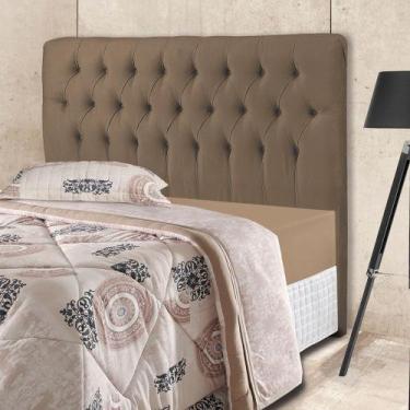 Imagem de Cabeceira Box Iasmin 1,95 Sued Animale Marron Medio Grupo 1- 1/06 - MA