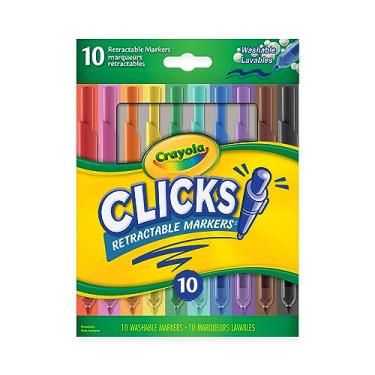 Imagem de Crayola 10CT SUPERCLICKS,Retractable, Holiday Toys, Gift for Boys and Girls, Kids, Stocking, Arts and Crafts, Gifting