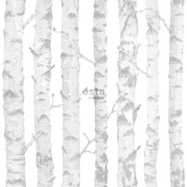 Imagem de Papel De Parede Infantil Little Bandits 138944 Branco e Cinza - Rolo F