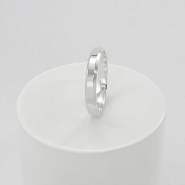 Imagem de Aliança De Prata Antialérgica Anatômica Bijou Art