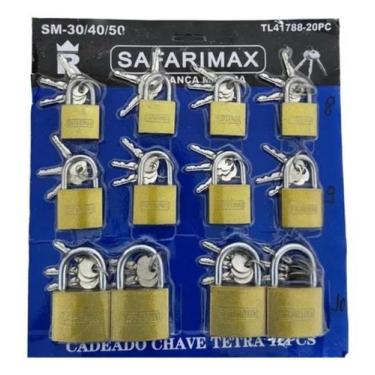 Imagem de cadeado cartela tetra 30mm 40 mm50mm - TRI-ANGLE