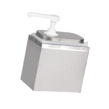 Imagem de IEUDNS Molho Dispenser Bomba Bomba Garrafa de xarope de 2000 ml com molhos de bomba Bomba de xarope de ketchup de garrafa de pressão de frutose para cozinha, 2l Prata