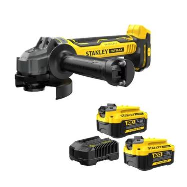 Imagem de Esmerilhadeira Angular Brushless 20V Max com 2 Baterias 4Ah e Carregad