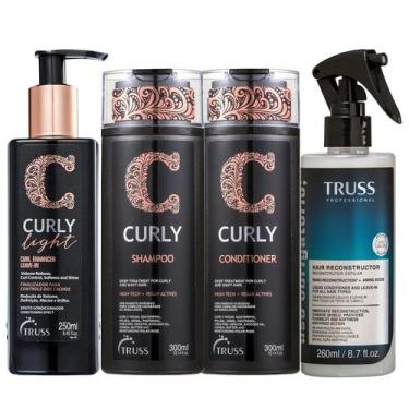 Imagem de Kit Truss Curly - Shampoo 300ml + Condicionador 300ml + Leave-In Light