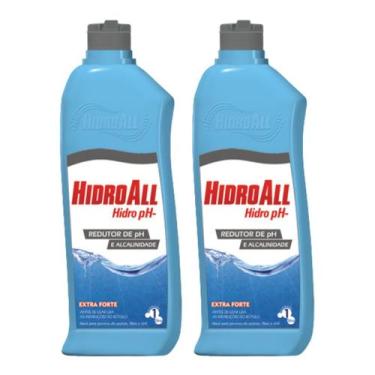 Imagem de Kit 2 Redutor De Ph E Alcalinidade Para Piscinas 1 Litro - hidroall
