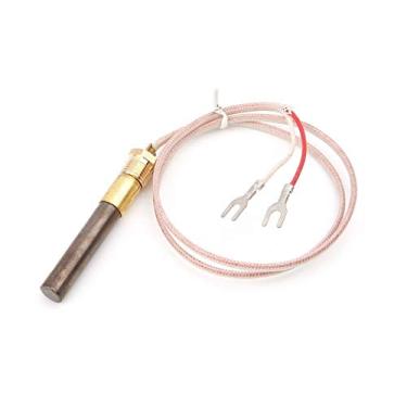 Imagem de FKJLUN Queimador de escudo de aquecedor de pátio, 1 peça de lareira a gás 61.0 cm termopar 750 graus C Millivolt substituição termopilha termogerador aquecedor de pátio peça de substituição