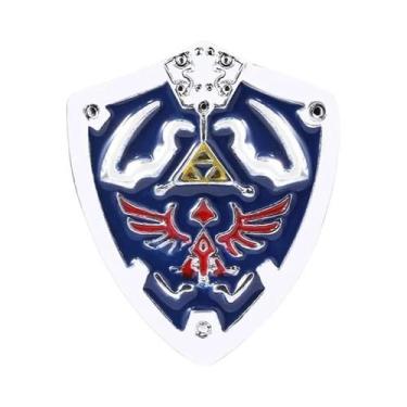 Imagem de Máscara De Majora Zeldas Hylian Shield Broche Pin Pedras Espirituais M