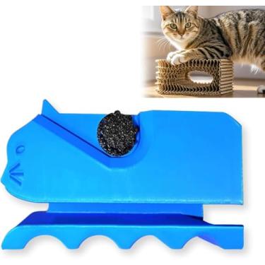 Imagem de jeiaboom Cortador para arranhadores de gatos, ferramenta de tira de papelão DIY para arranhadores de gatos, cortador impresso em 3D, máquina de corte de papelão para amantes de gatos