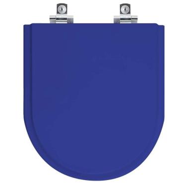 Imagem de Assento Sanitário Soft Close Riviera Azul Para Vaso Celite