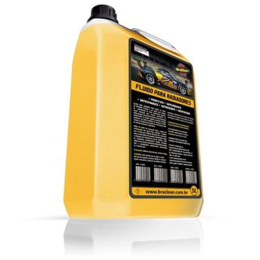 Imagem de Fluido Para Radiador Pronto Uso Sem Meg Amarelo 5 Litros BraClean Ofer