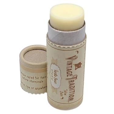 Imagem de Vintage Tradition Moisturizing Beef Tallow Lip Balm – Tube Lip Moisturizer with Vanilla Extract Hydrates & Soothes Dry Lips – Grass-Fed Tallow Balm for Skin Care, 0.5 Fl. Oz.