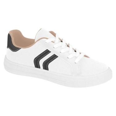 Imagem de Tênis moleca casual 5796.106, Branco preto, 37