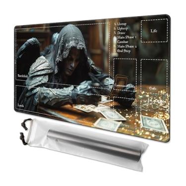 Imagem de MTG Playmat 24” x 14” – Unique Artwork Playmat with Zones, Fits MTG Foundations, Poké, TCG, Yu-Gi-Oh!, Lorcana & Middle Earth Card Mat, Ultra Pro Quality, Free Storage Bag (The Painter Zone)