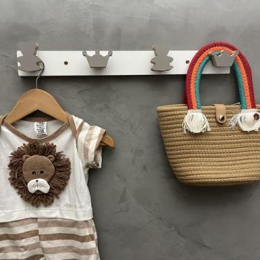 Imagem de 1 Cabideiro parede decoração Urso e Coroa princesa 1CUrCo - Hanger Dec