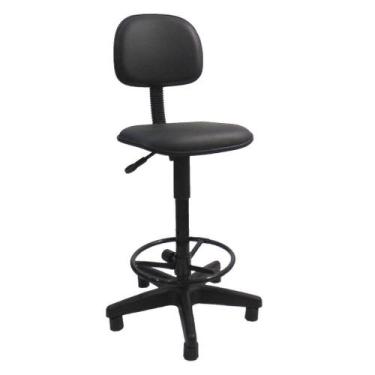 Imagem de Cadeira Caixa Alta Tecido - Balcão - Portaria - Recepção - Supermercad