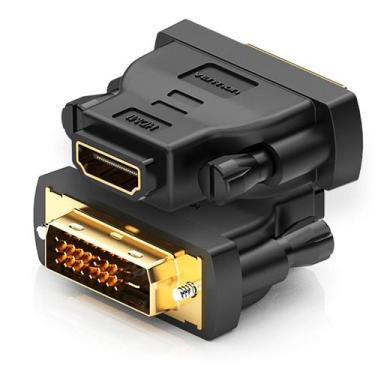 Imagem de Adaptador DVI 24+1 24+5 x Hdmi Monitor Notebook HD Vention - Bbacomerc