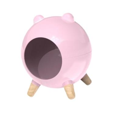 Imagem de Generic Casa de Hamsters Habitat para Hamsters Esconderijo Habitat Decorações para Dormir Esconderijo para Animais de Estimação Cabana Caverna para, Rosa