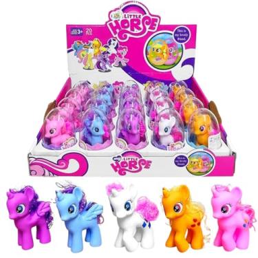 Imagem de Caixa com 20 Pôneis Little Horse Ovo Lembrancinha Festa Sacola Surpresa