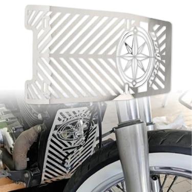 Imagem de Nova capa de radiador protetor de grade de grade protetor de refrigerador compatível com Yamaha V-Star Vstar 1100 XVS1100 Dragstar Vstar1100 XVS 1100 Classic Custom
