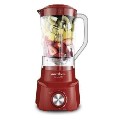 Imagem de Liquidificador Britânia Diamante 800 Com 4 Velocidades E Jarra 2,6 Litros Vermelho 127v