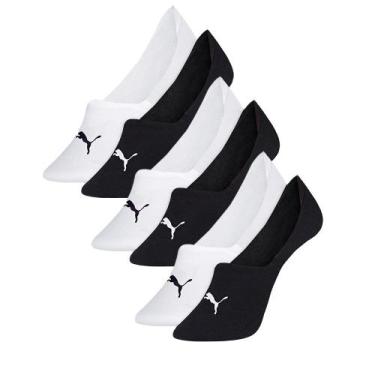 Imagem de Kit 6 Pares De Meias Masculinas Invisível Sapatilha Algodão Cotton - S