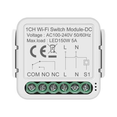 Imagem de Módulo De Interruptor Inteligente Zigbee Wifi 5a, Contato Seco, Relé D