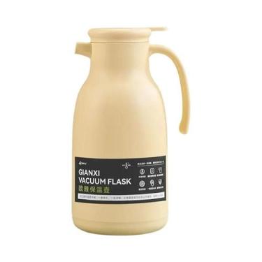 Imagem de Garrafa Térmica De Vidro Branca De Grande Capacidade 1600ML Com Alça P