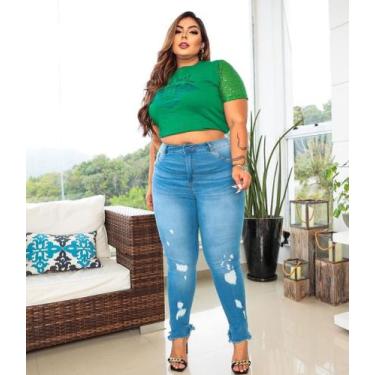 Imagem de Calça jeans com lyca Tamanho 50 - Premium 