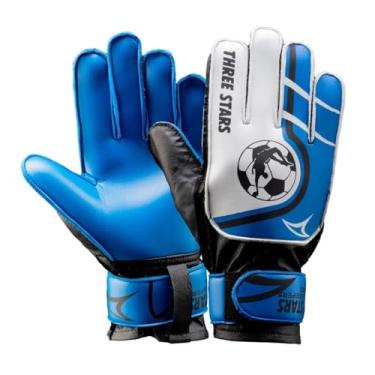 Imagem de Luva Goleiro de Futebol Infantil Three Stars Kids (Azul, G)