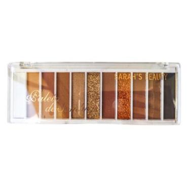Imagem de Paleta de sombra com 11 cores cor 01 sarah's beauty