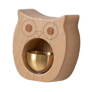 Imagem de Generic Sino de vento para lojistas, presentes, decoração, enfeite fofo, sino de portão, para abertura de porta, janela, geladeira, entrada de negócios, Coruja