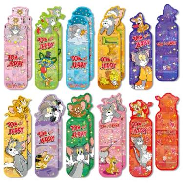 Imagem de Marcador a laser fofo de rato e gato para crianças, 20 peças, marcadores de página de livro, presentes para crianças, marcador de página de inspiração de recompensa para professores e pais, ferramenta