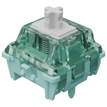 Imagem de Zhouwang Gateron Interruptores magnéticos Jade Pro teclado, mola mais longa, pré-lubrificado, configuração livre, interruptores lineares pré-viagem para teclado magnético para jogos (90 peças)