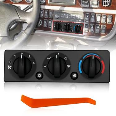 Imagem de Q21-6119 Interruptor do painel do módulo de controle climático do aquecedor HVAC A/C compatível com Peterbilt Trucks 220 337 348 367 389 520 Painel de controle de temperatura CA Q216119