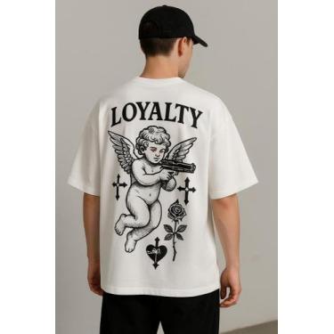 Imagem de Camiseta Streetwear Oversized Masculina loyalty - swagon, M