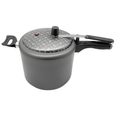 Imagem de Panela de Pressão Grande 7L – Antiaderente Cinza Grafite, Ideal para Feijão, Sopas e Receitas do Dia a Dia