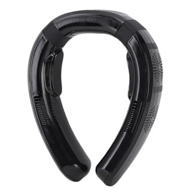 Imagem de TOPINCN Ventilador de Pescoço Portátil, fã Pessoal de Refrigeração Silenciosa Com 3 Velocidades, Vestidos de Pendura Em Torno do Dispositivo de Pescoço Com Refrigeração e Aquecimento de (Preto