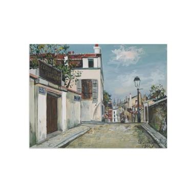Imagem de Marice Utrilo Famous Paintings Wall Art - Pictures Wall Decor-Bedroom Wall Art Painting-Reprodução em tela - Igreja 12/60x80cm24x31inch Sem moldura