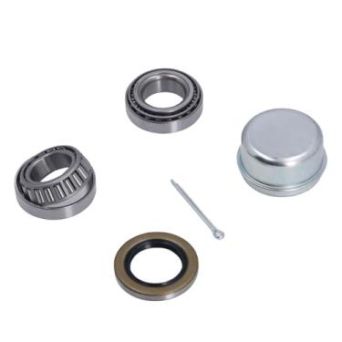 Imagem de KIMISS Kit de Rolamentos de Cubo Roda do Reboque L44649 Com Tampa de Poeira de Vedação para Barcos Retos de Eixo