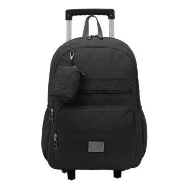 Imagem de Mochila Carrinho Trendy Grande Escolar Rodinha Xeryus Preto